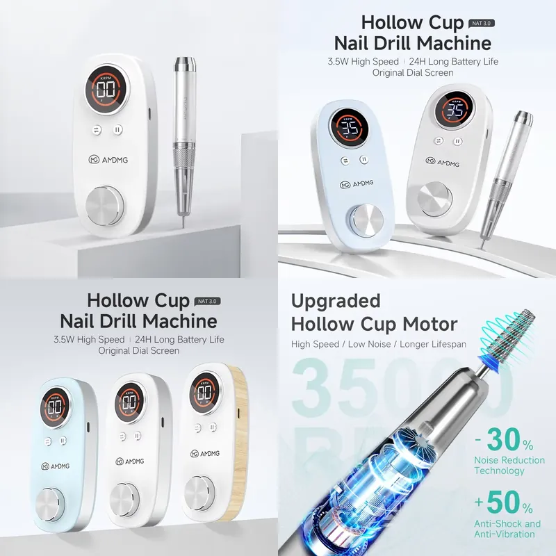 AMDMG Hollow Cup Nail Drill Ma - Nail Drill Machine ulasan dan harga