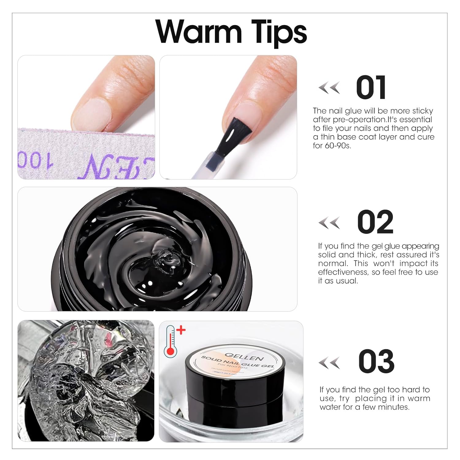 GELLEN Nail Solid Glue Builder - Nail Art Ombre ulasan dan harga