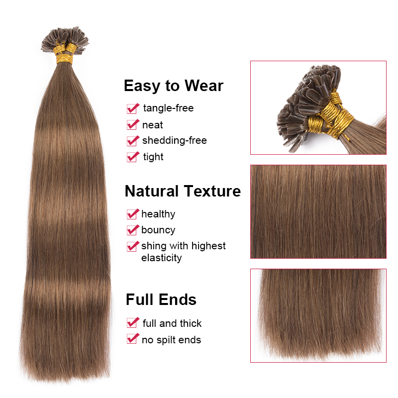 Straight Nail UTip Hair Extens - Nail Art Ombre ulasan dan harga