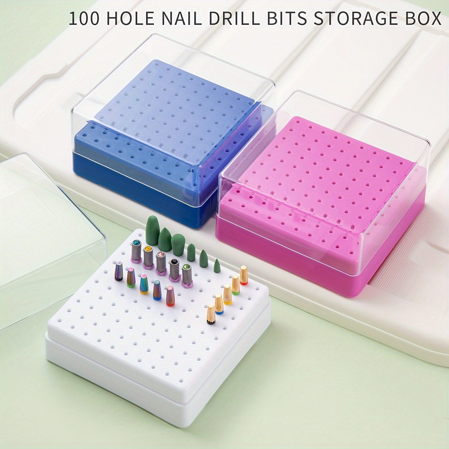 30/100 Hole 1PC of Various Sty - Nail Drill Machine ulasan dan harga