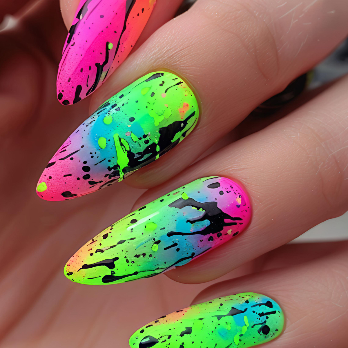 Medium fake nails for women gi - Nail Art Orange ulasan dan harga