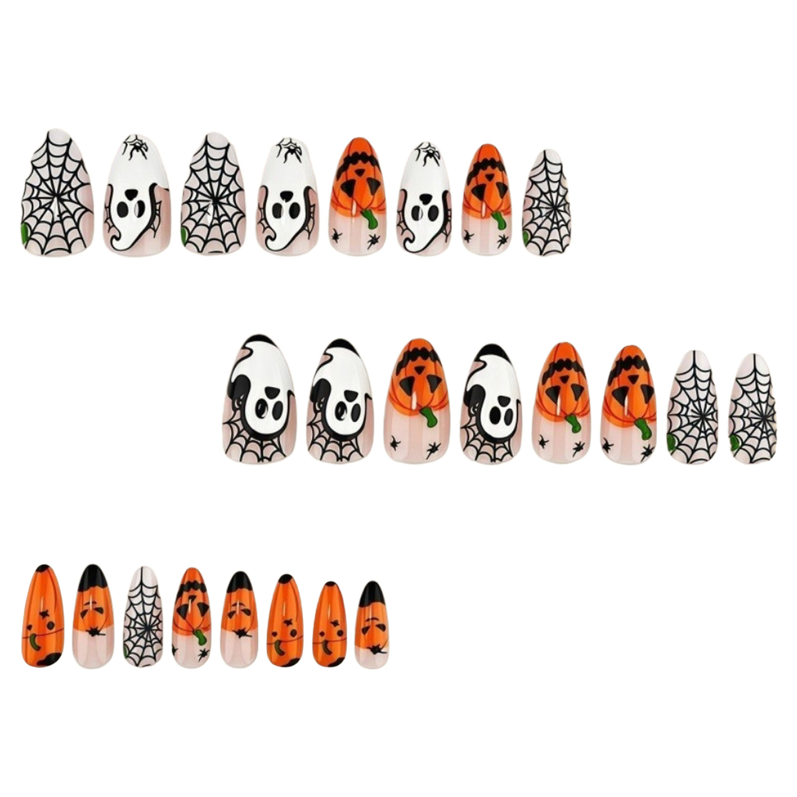 24pcs Halloween Press On Nails - Nail Art Press On ulasan dan harga