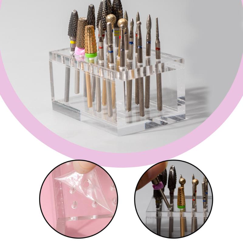 18 Holes Acrylic Wooden Nail D - Nail Drill Machine ulasan dan harga