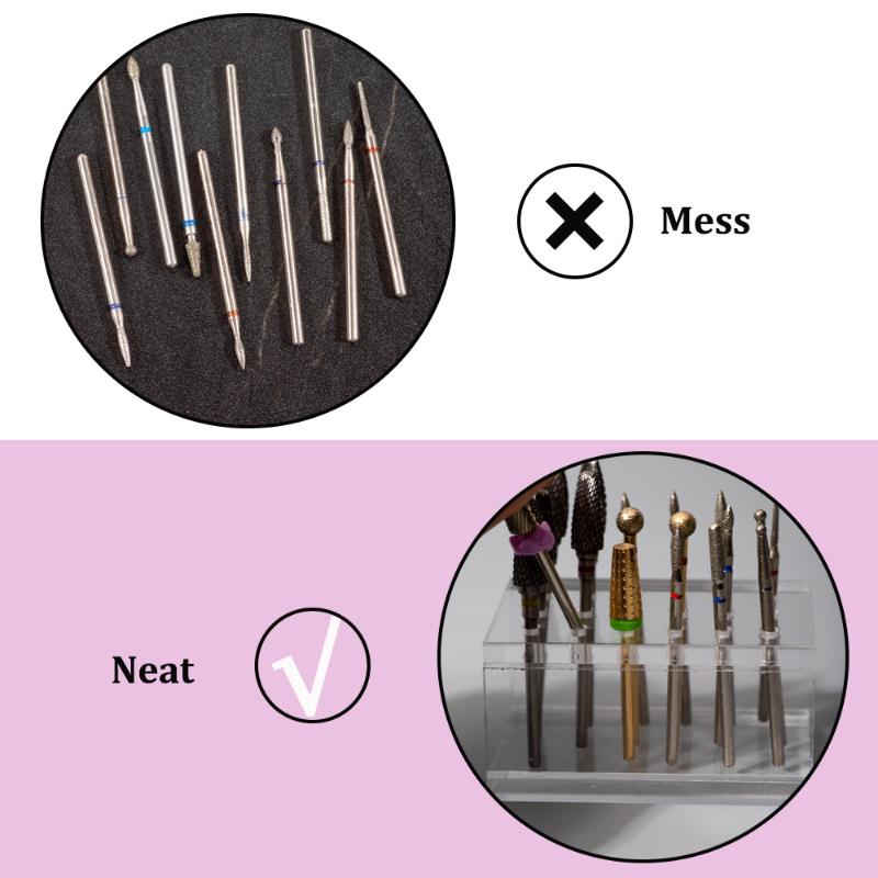18 Holes Acrylic Wooden Nail D - Nail Drill Machine ulasan dan harga