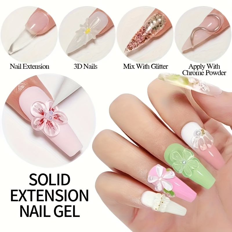 100g Clear Non-Stick Hand Exte - Nail Art Ombre ulasan dan harga