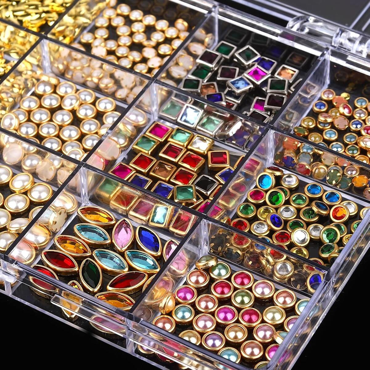 1Box Light Luxury Shinny Nail  - Nail Art Valentines Day ulasan dan harga
