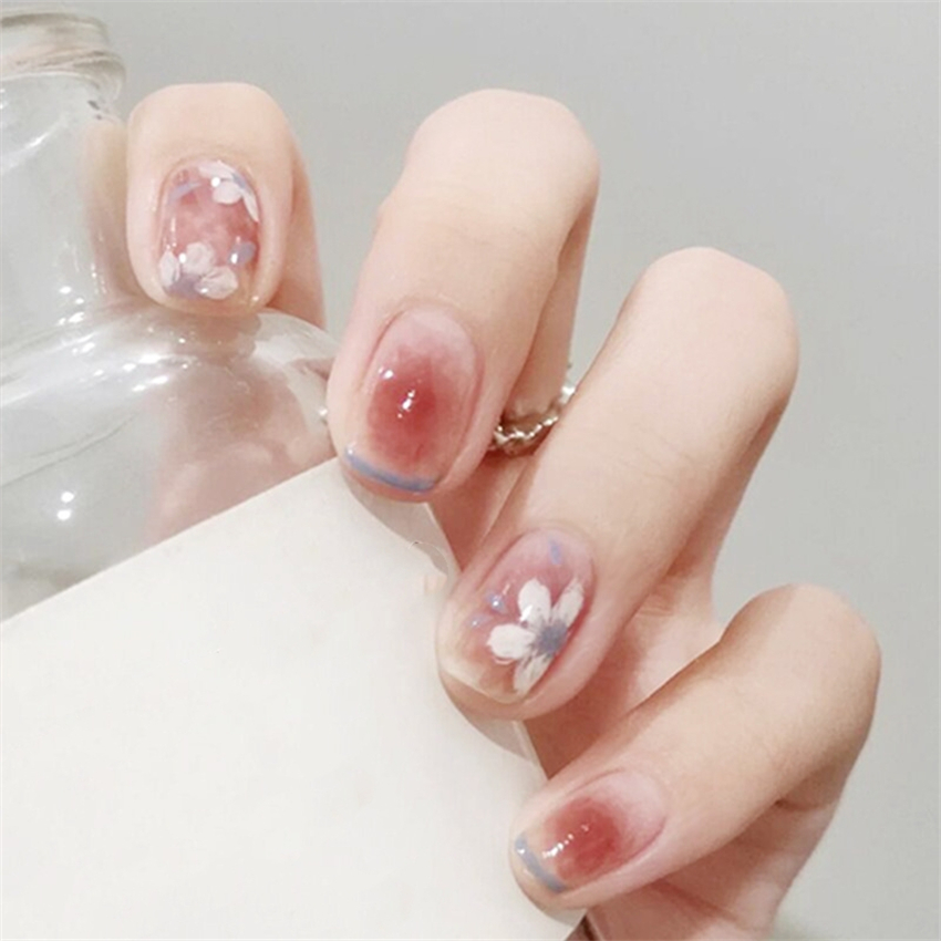 24Ps/Set Green Lattice Acrylic - Nail Art Pink ulasan dan harga