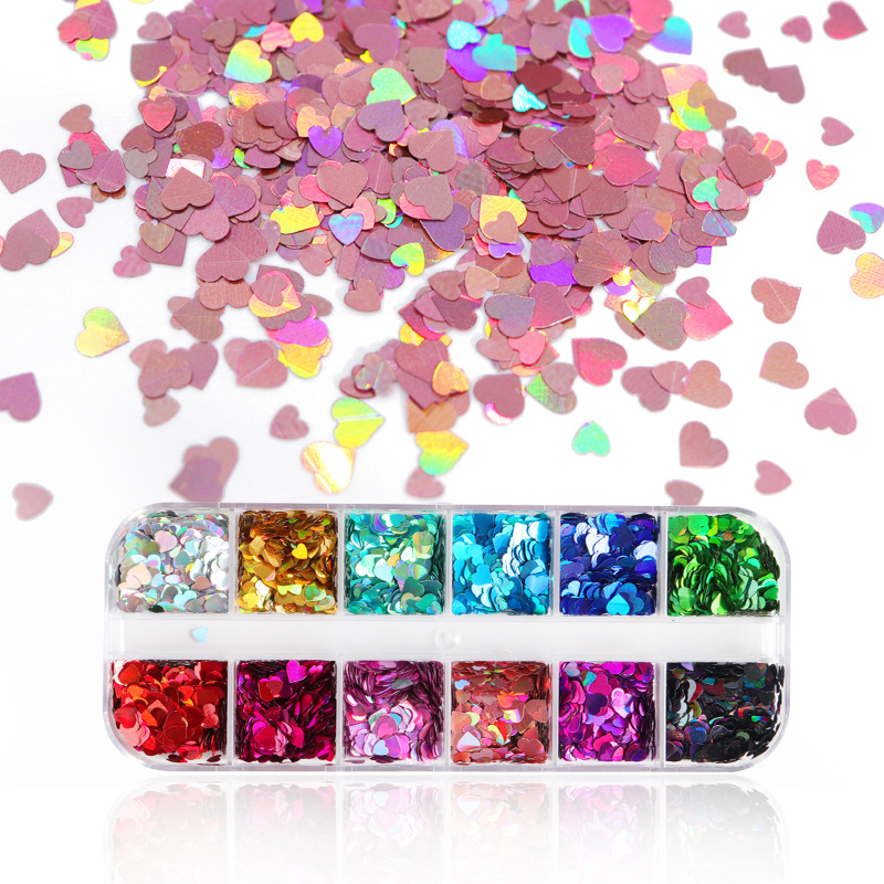 Mix Color Fluorescent Butterfl - Nail Art Ombre ulasan dan harga