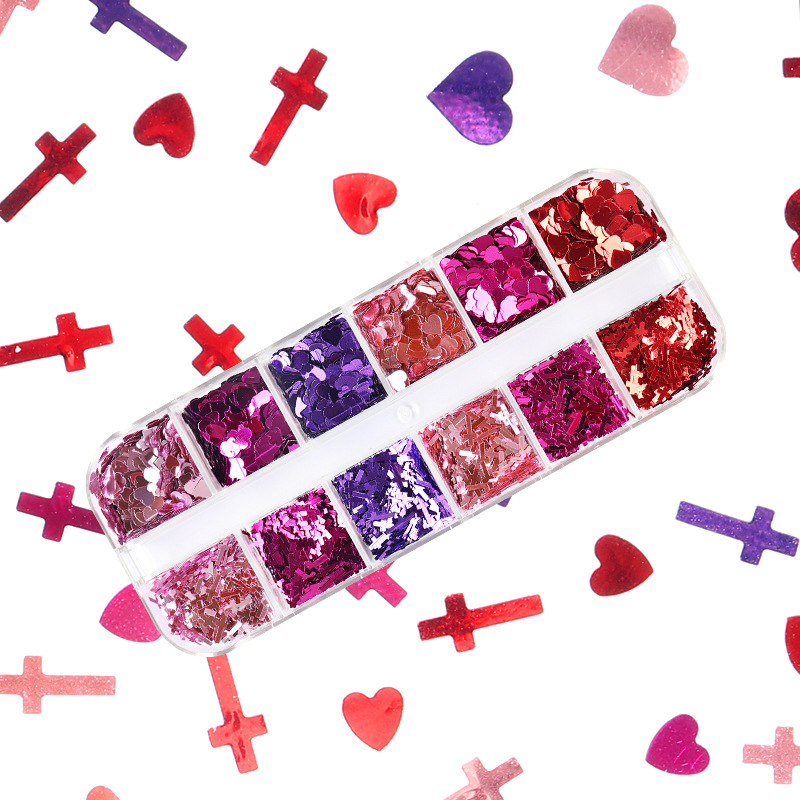 Mix Color Fluorescent Butterfl - Nail Art Ombre ulasan dan harga