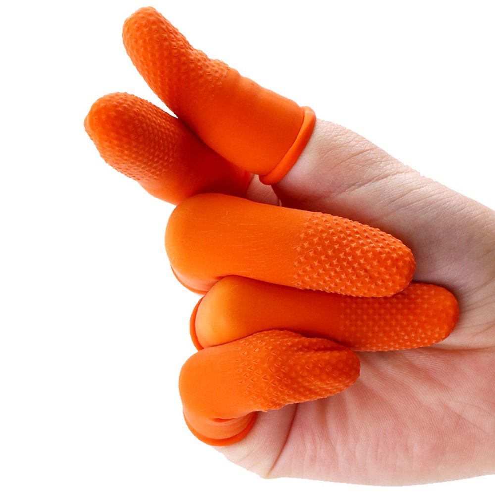 100PCS Reusable Fingertip Prot - Nail Art Orange ulasan dan harga