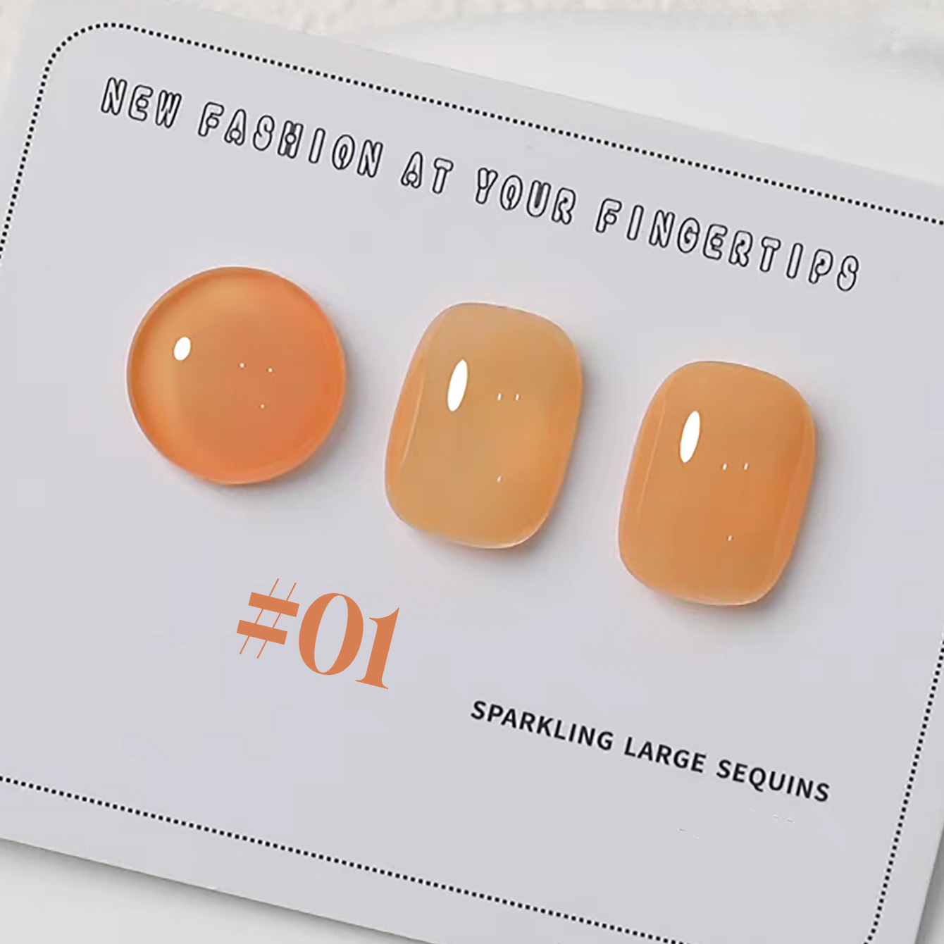 1-6pcs PSK New Macaron Candy O - Nail Art Orange ulasan dan harga