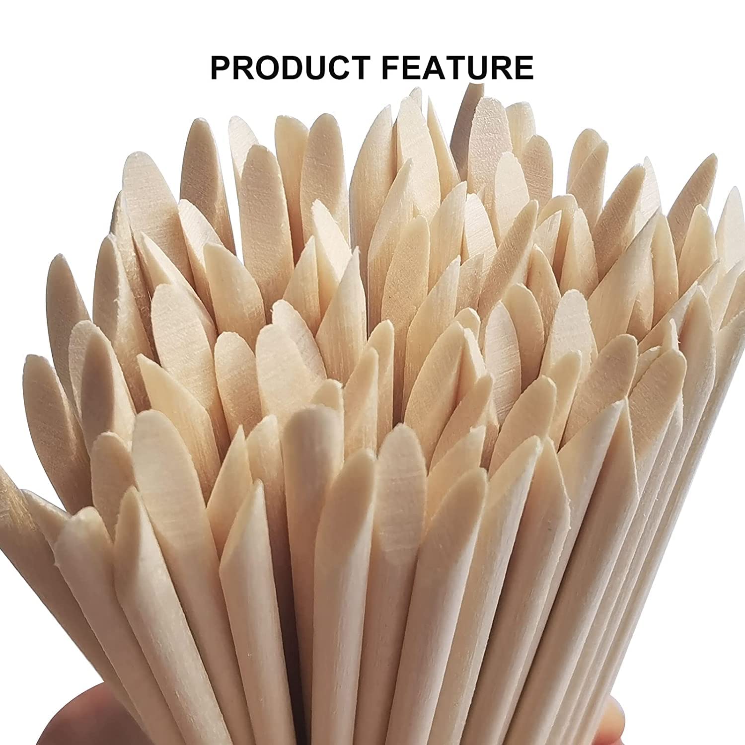 100/50Pcs Orange Wood Nail Sti - Nail Art Orange ulasan dan harga