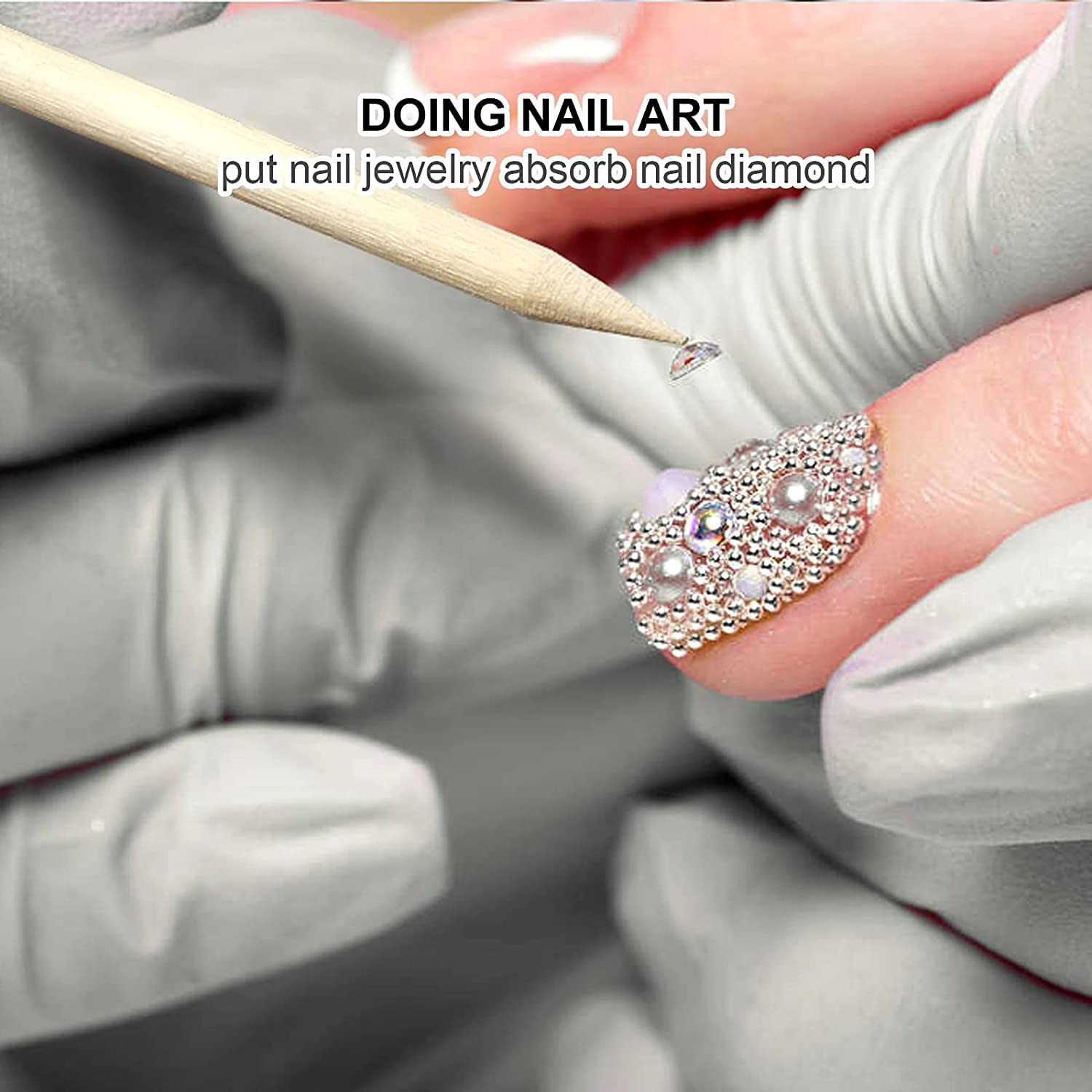 100/50Pcs Orange Wood Nail Sti - Nail Art Orange ulasan dan harga